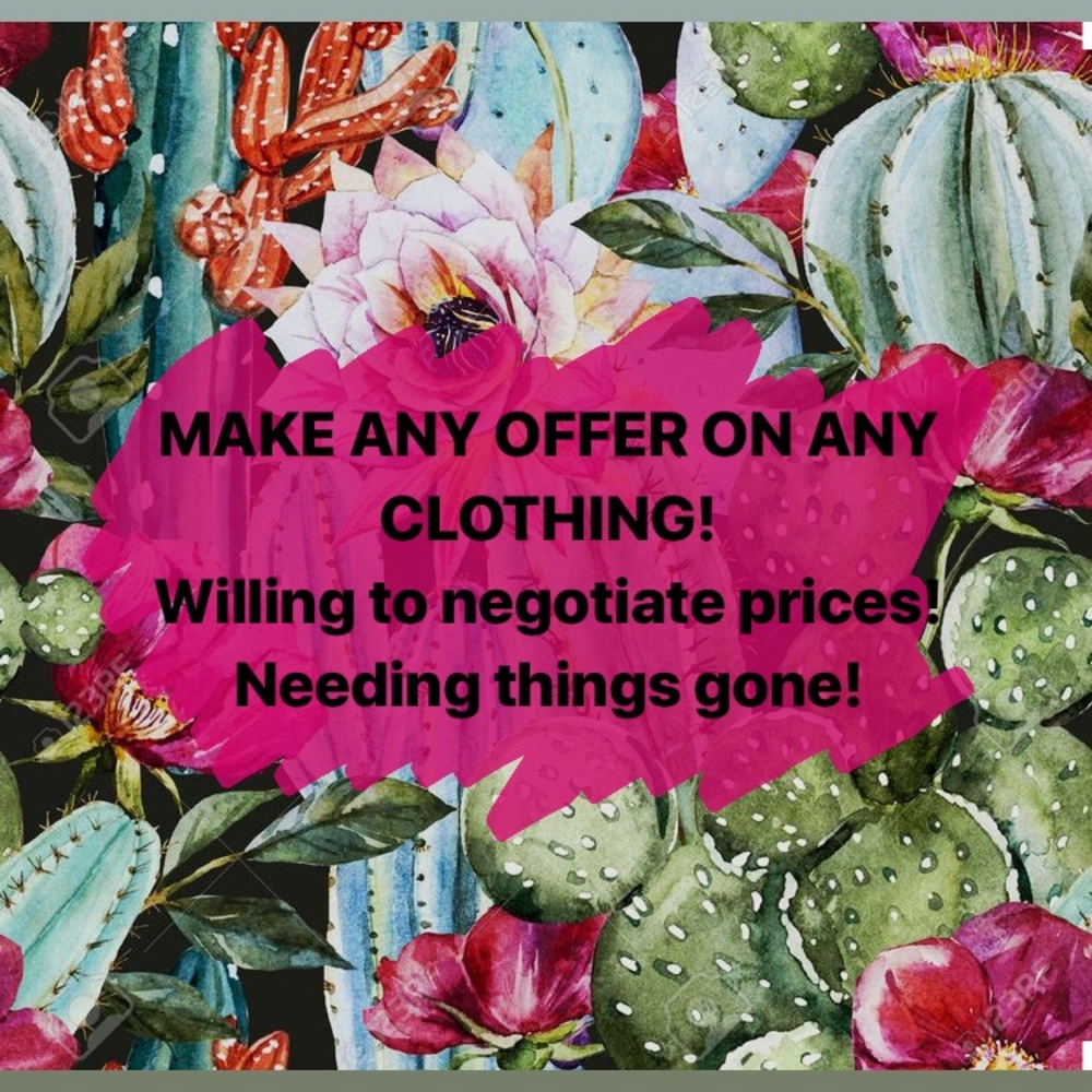 MAKE ANY OFFER ON ANY CLOTHING!!